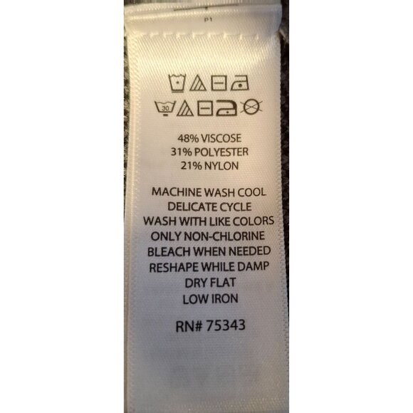 Rachel Zoe Womens Striped Funnel NeckSweater L Cozycore Cozy - Picture 7 of 7